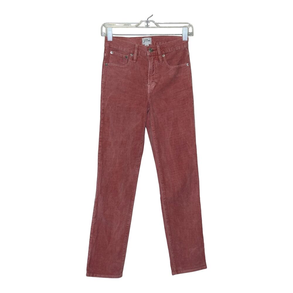 J.Crew blush pink corduroy vintage straights stretch jeans size 24- 0 - Picture 6 of 8